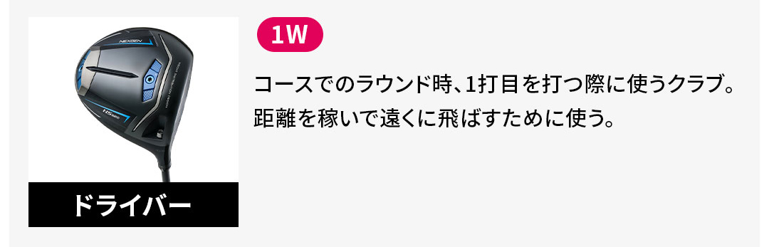 �h���C�o�[�@�PW�@�R�[�X�ł̃��E���h���A1�Ŗڂ�łۂɎg���N���u�B�������҂��ŉ����ɔ�΂����߂Ɏg���B